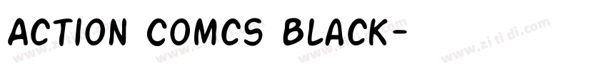 Action Comcs Black字体转换